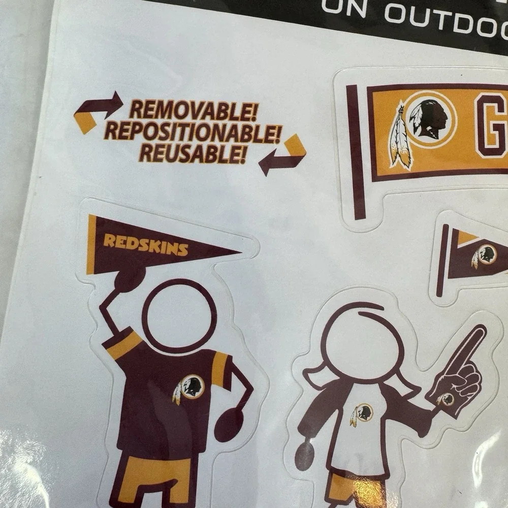 NFL Washington Redskins Family Spirit Window Decals Football Commanders Car New